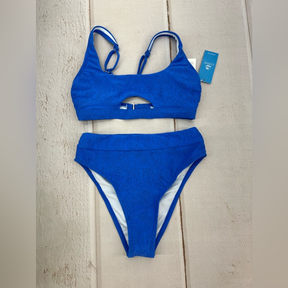 NWYTBikini Set for Women Two Piece Bathing Suits High Waisted Square Neck Cutout - Picture 6 of 17